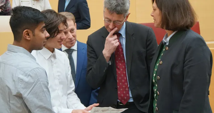 MTG-Wahlkurs im Landtag mit Piazolo und Aigner