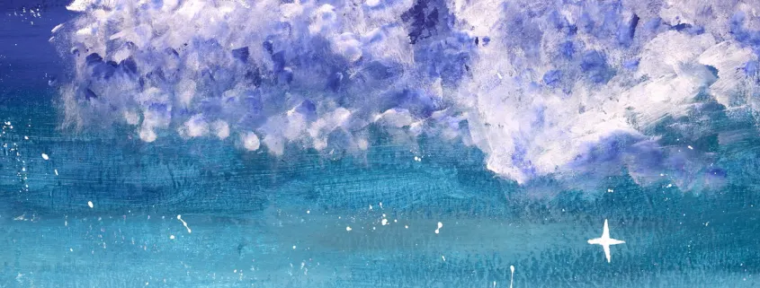 Detail eines Wandbilds aus dem Pausenhof des MTG